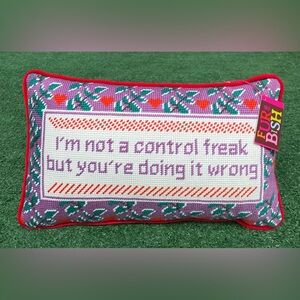 Furbish Red and Pink Accent Pillow